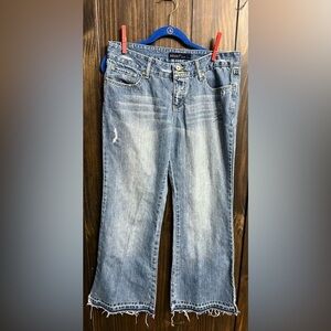 Y2k-distressed, flare-leg Jeans-Revolt-size 15